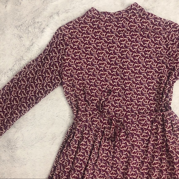 Burgundy button up flowy dress - Picture 8 of 10